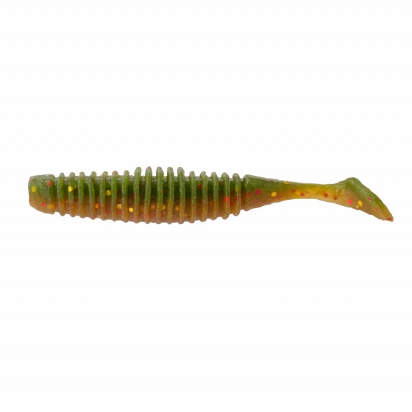 ガルプ！ を凌ぐ集魚力を持ったジュースをボディに充満しながらも、干からびないソフトマテリアルのマックスセントシリーズのニューシェイプ。「強すぎず弱すぎない」絶妙な波動を生むシャッドテールワーム、パルス