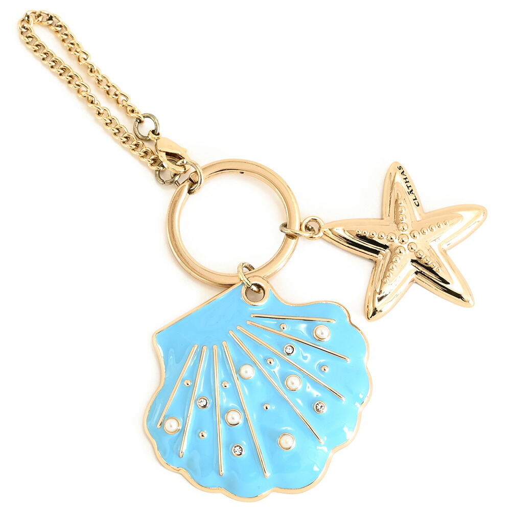 訳あり クレイサス チャーム キーホルダー 水色 CLATHAS 188132-82 b レディース 婦人