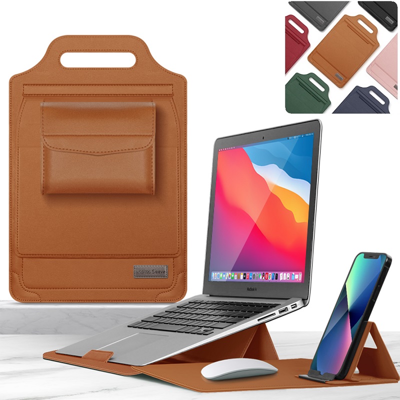 商品説明 簡易パッケージ付 ● Macbook/ノートブックPCを持ち運ぶときに使用するカバーケースです。 ● 13/14インチ、11/12インチ通用 ２タイプ選択。 ● レザー調（合成皮革）使用、フ