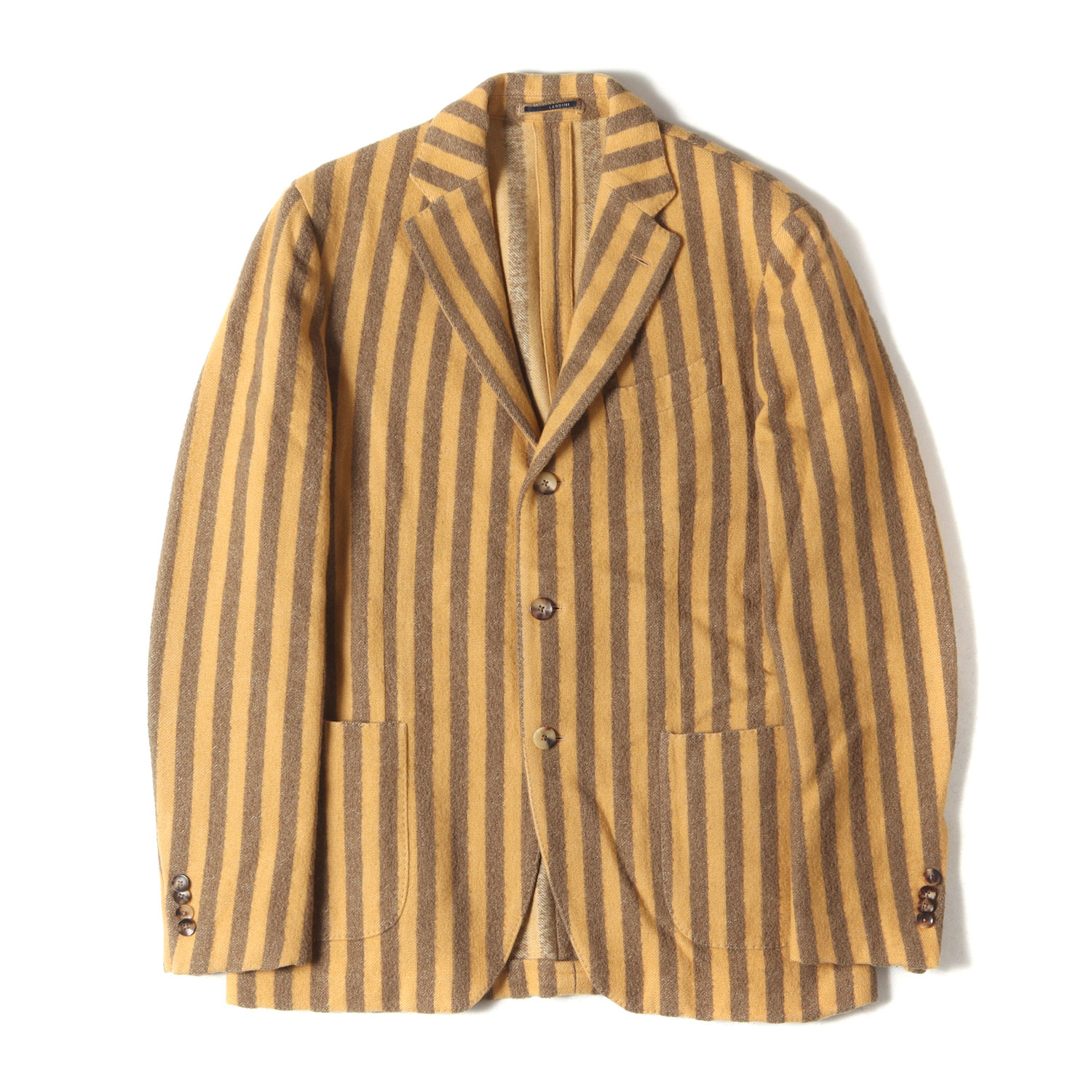 ブランド名: LARDINI (ラルディーニ)品番: JN903AQ素材: ウール56% コットン39% ナイロン5% 裏地 ポリエステル100%生産国: イタリア代理店タグ: リデア付属品: なし〈