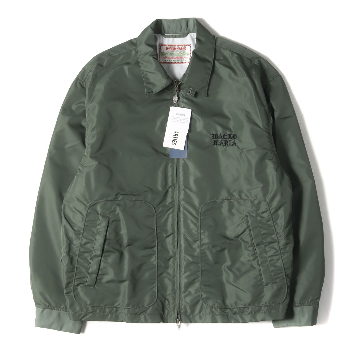 ブランド名: WACKO MARIA (ワコマリア)リリース時期: 2024年春夏正式タイトル: NYLON DRIZZLER JACKET品番: 24SS-WMO-MC01素材: 表地 ナイロン10