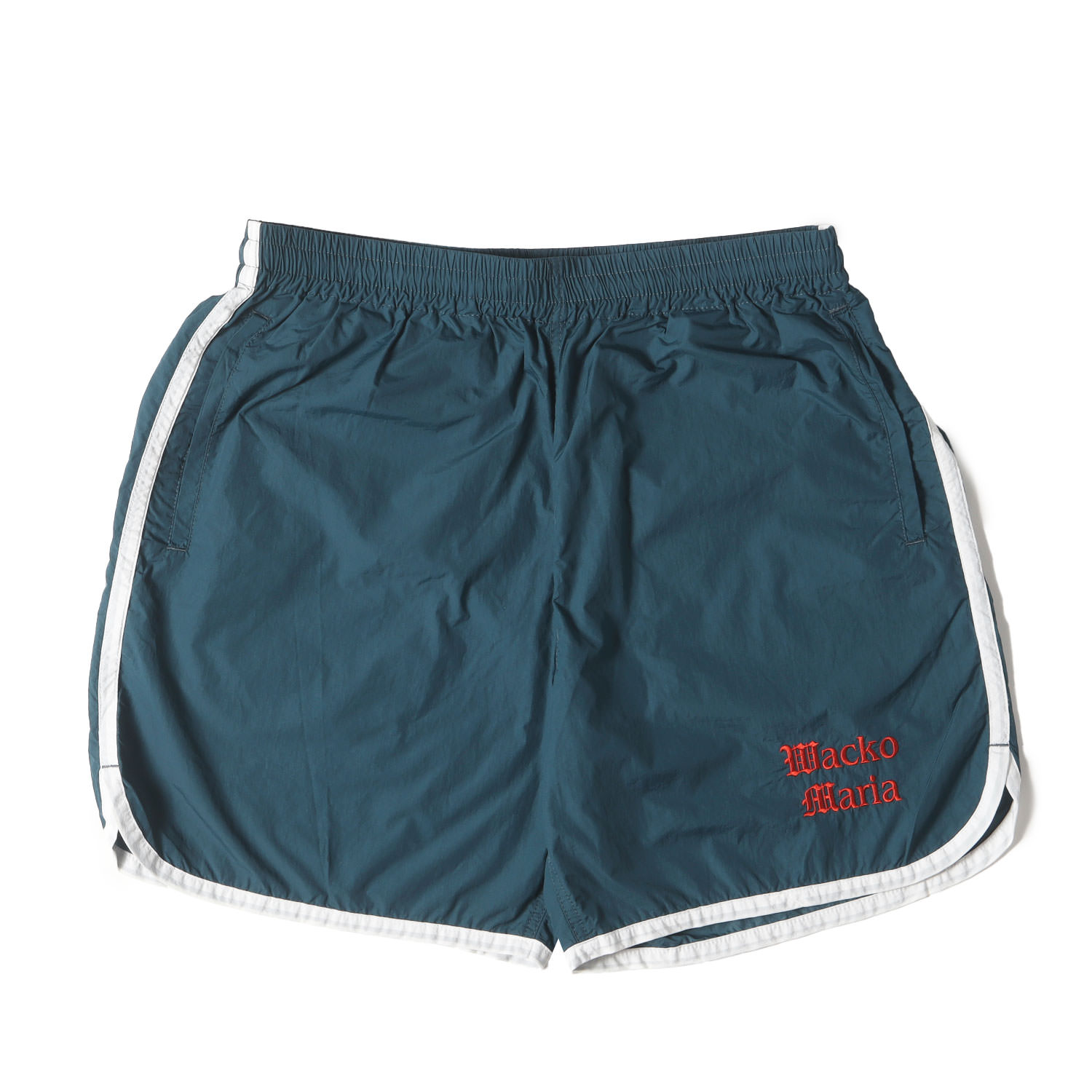 ブランド名: WACKO MARIA (ワコマリア)リリース時期: 2022年春夏正式タイトル: ATHLETIC SHORTS品番: 22SS-WMP-PT16素材: ナイロン100%付属品: なし
