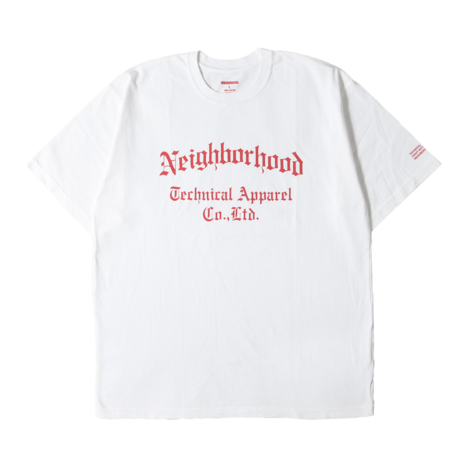 ブランド名: NEIGHBORHOOD (ネイバーフッド)リリース時期: 2023年春夏素材: コットン100%付属品: なし〈キーポイント〉 オールドイングリッシュロゴをあしらったクルーネックTシャ