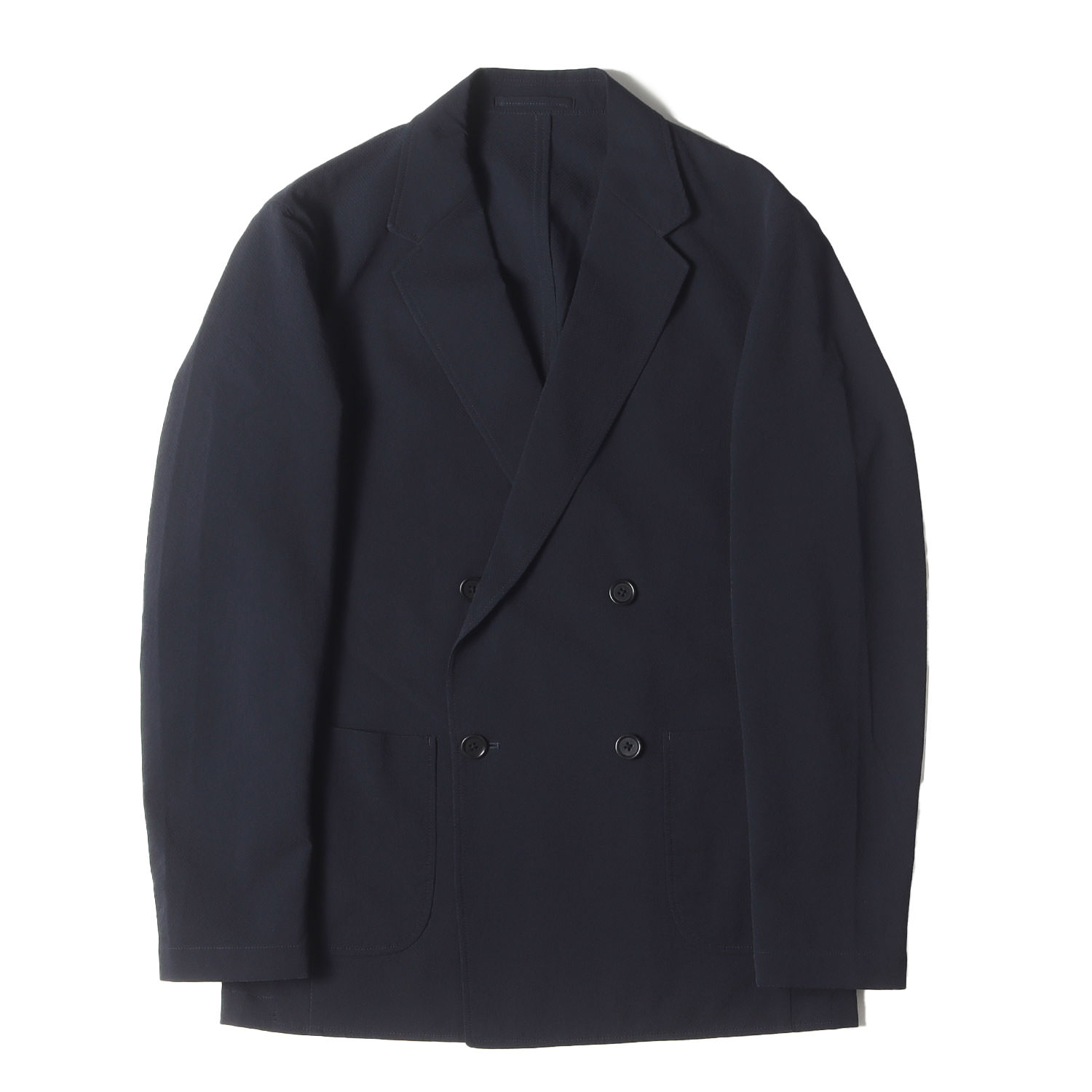 ブランド名: UNITED ARROWS (ユナイテッドアローズ)リリース時期: 2023年春夏正式タイトル: ドビー ダブルブレスト 4ボタン ジャケット品番: 1122-128-5954素材: ポ