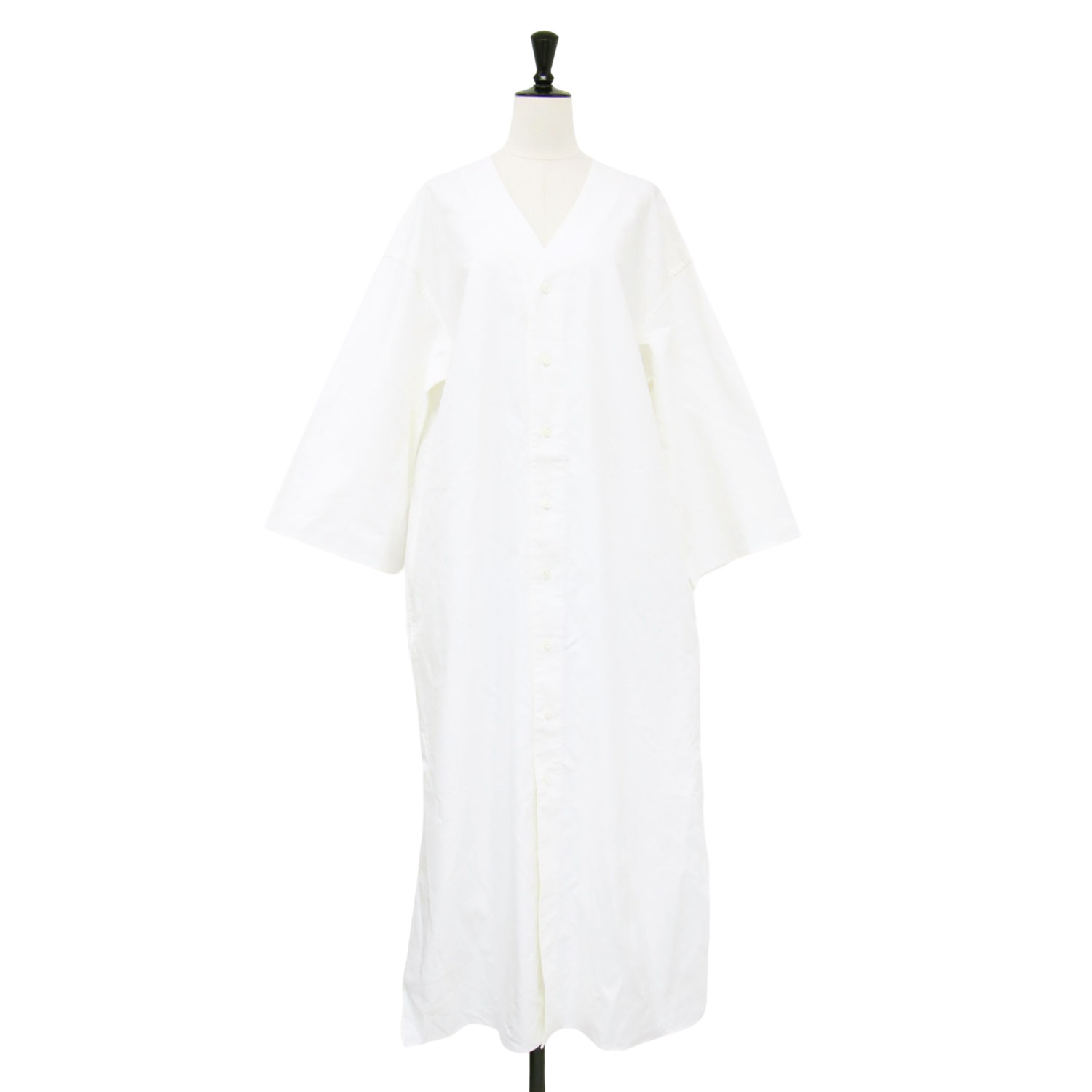 ブランド名: POSTELEGANT (ポステレガント)正式タイトル: COTTON OX OPEN DRESS素材: コットン 100%生産国: 日本製参考定価: 50,600円(税込)付属品: 紙