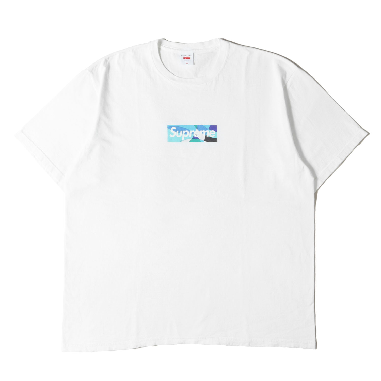 Supreme シュプリーム Tシャツ サイズ:XL / 21SS Emilio Pucci アーカイブ柄 ボックスロゴ クルーネック Tシャツ (Box Logo Tee) / ホワ