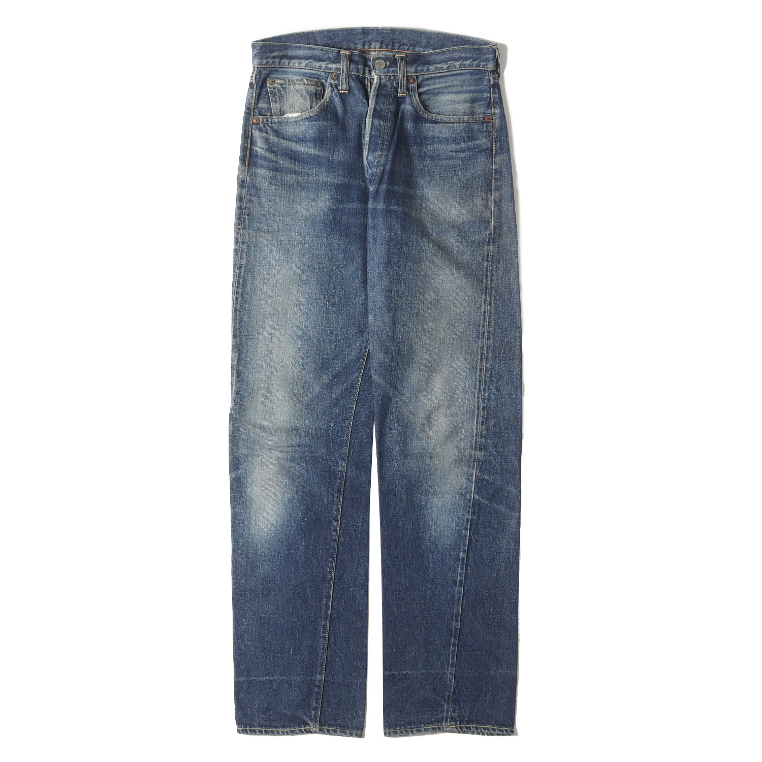 【スペシャル 雰囲気抜群】Levis / vintage ヴィンテージ リーバイス パンツ インディゴ 50% サイズ:詳細参照(W31位) 50s 501XX ギャラ