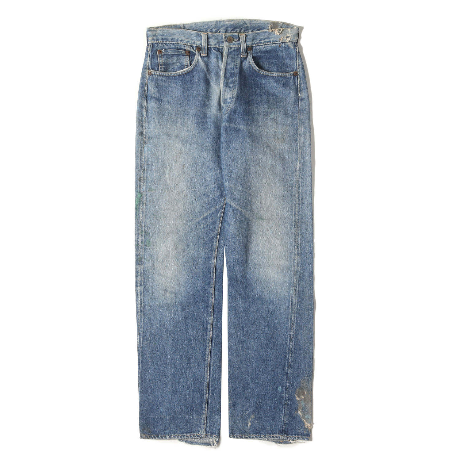 【スペシャル 雰囲気抜群】Levis / vintage ヴィンテージ リーバイス パンツ インディゴ 40% サイズ:詳細参照(W30位) 50s 501XX ギャラ