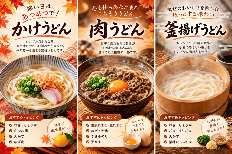 秋冬うどんレシピ