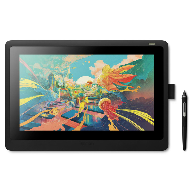 【商品の特徴】・15.6 型フルHD液晶を搭載したペンタブレット・画面への映り込みを軽減するアンチグレア加工のフルHD（1920×1080）解像度ディスプレイ・優れたペンの追従性で、紙のような自然な描