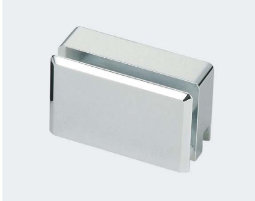 EXCELOCK ガラス 上吊式 引戸 用 受座 XL-ESG-SD 材料:(1)受座本体：亜鉛合金（ZDC） (2)受座カバー：亜鉛合金（ZDC） (3)エッジパッキン：ポリアセタール（POM） (