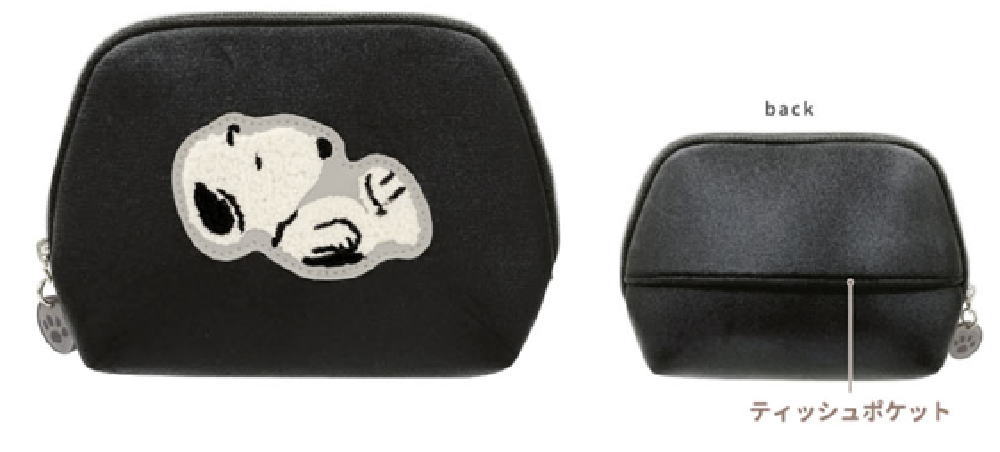 【スヌーピー】【SNOOPY】ティッシュポーチ【Get up】【ピーナッツ】【ウッドストック】【アニメ】【キャラクター】【ケース】【小物入れ】【収納】【メイク】【化粧】【コス