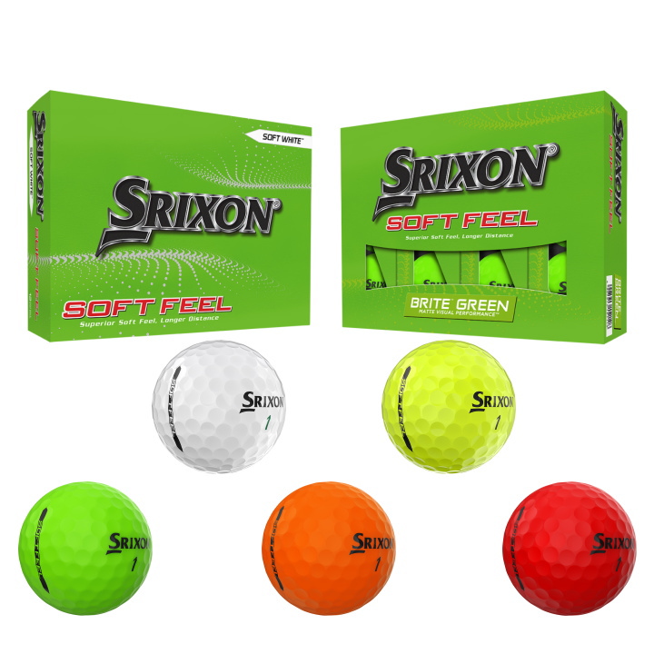 【送料無料】2023 スリクソン SOFT FEEL ソフトフィール ゴルフボール 1ダース (12球入り) US仕様 SRIXON【メール便不可】