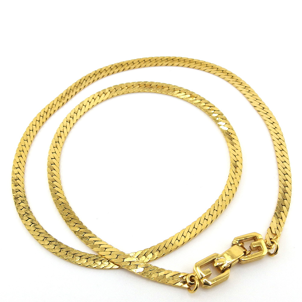 ジバンシィ GIVENCHY ネックレススネークチェーン ゴールド レディース 中古