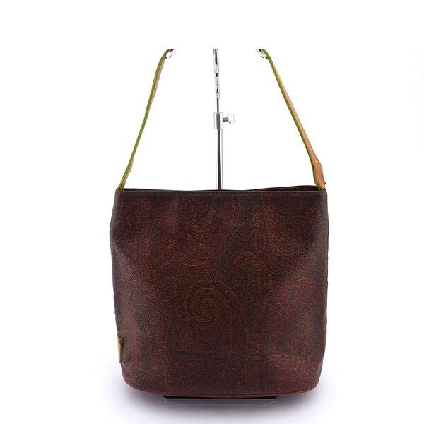 エトロ ETRO ハンドバッグペイズリー ペイズリー柄×ベージュ レディース 中古