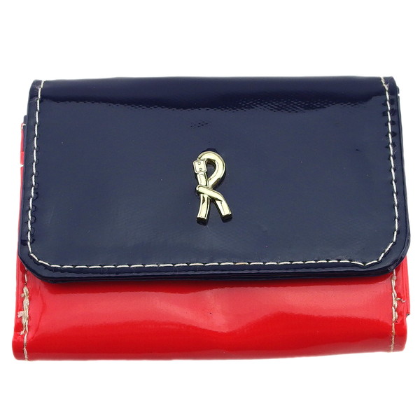 ロベルタ・ディ・カメリーノ Roberta di Camerino コインケースバイカラー ブルー×レッド レディース 中古