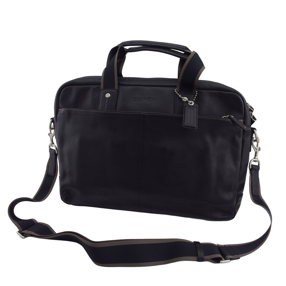 コーチ COACH ビジネスバッグ SV/BK ブラック レディース 中古