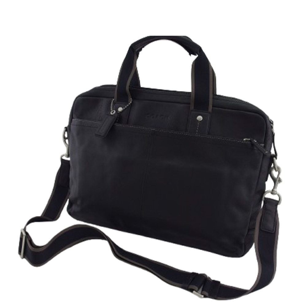 コーチ COACH ビジネスバッグ SV/BK ブラック レディース 中古