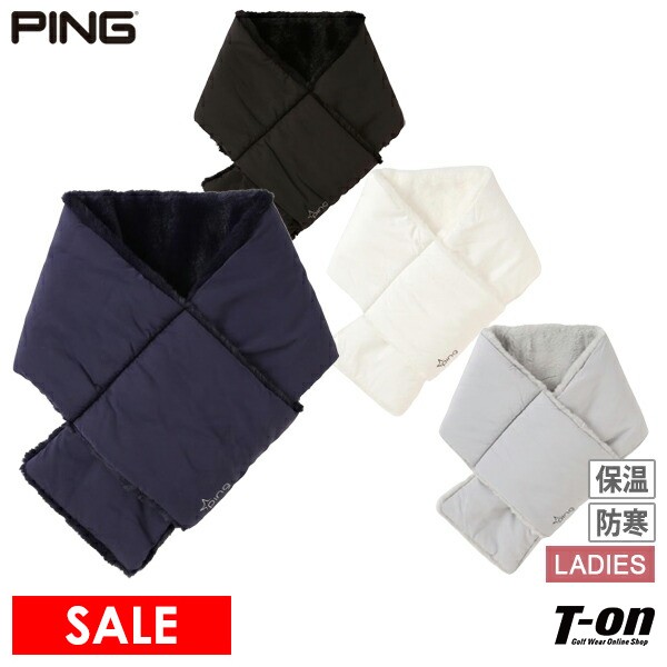 622-4283008-42 T-on ティーオンピン PING レディース表記サイズF(FR)実寸サイズF(FR) 全長97cm 幅16cm素材表側 ポリエステル100％ファー部分 ポリエステル10
