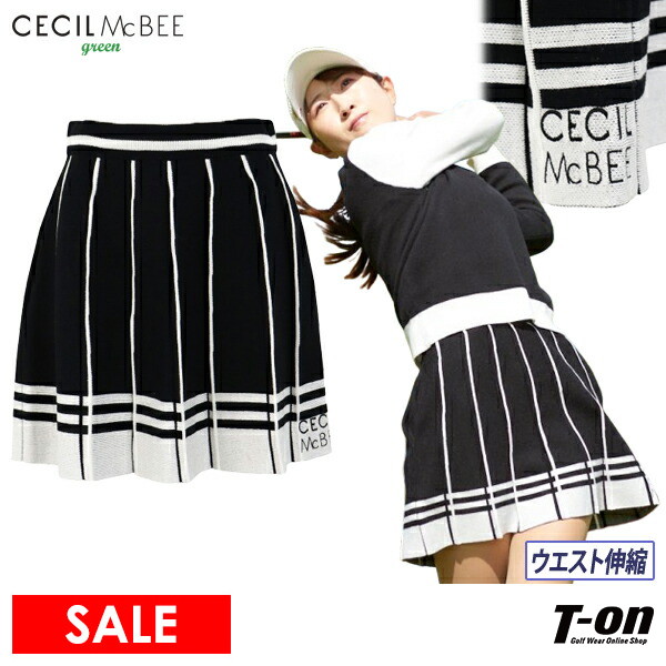 【30％OFFセール】スカート レディース CECIL McBEE green セシルマクビー グリーン ゴルフウェア cgf2415sk