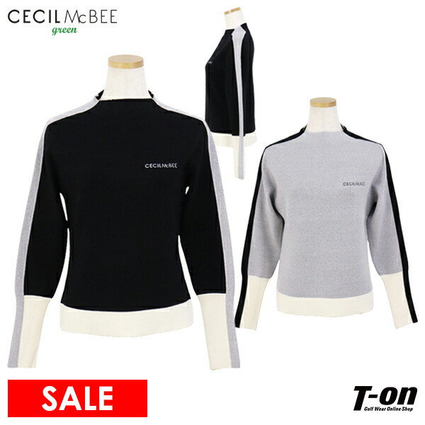 【送料無料】セーター レディース CECIL McBEE green セシルマクビー グリーン 2025 秋冬 新作 ゴルフウェア cgf25001kn