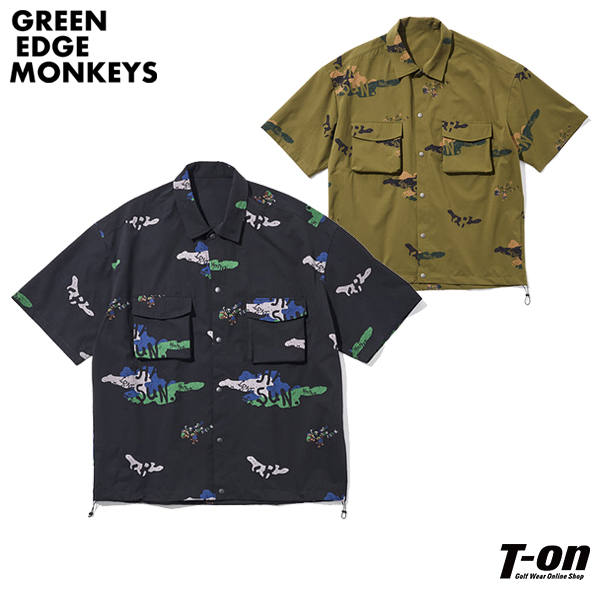 50358002-52 T-on ティーオングリーンエッジモンキーズ GREEN EDGE MONKEYS メンズ表記サイズM(M) L(L)メーカー対応サイズM(M) 胸囲90-96cm L(L) 