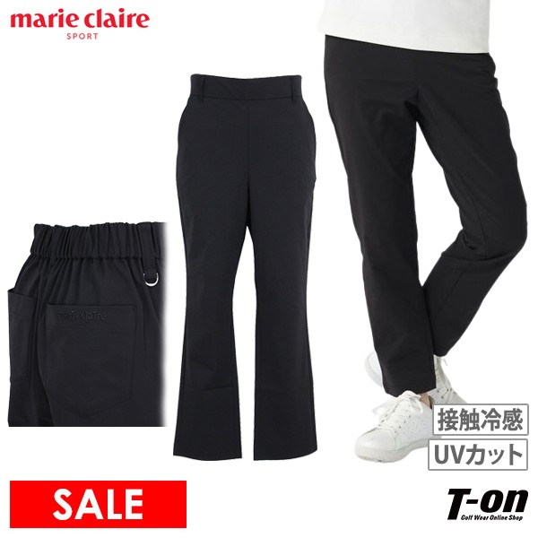 715-363-51T-on ティーオン レディース ゴルフウェアマリクレール マリ・クレール スポール marie claire sport商品名パンツ ロングパンツ 9分丈 接触冷感 UVカット 