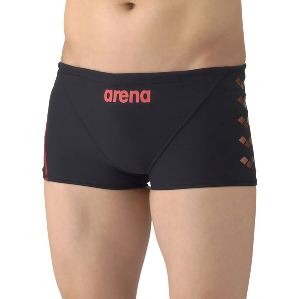 ARENA アリーナ トレーニングスパッツ ショートレッグ 水泳 水着 メンズ 競泳用 AS6SWM07M-BKRD