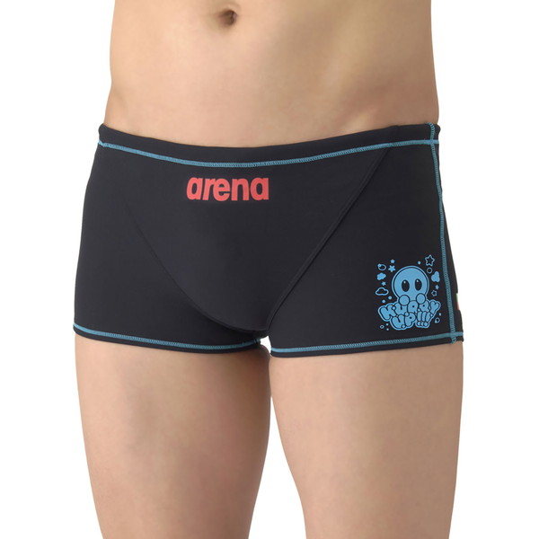 返品交換不可 在庫一掃セール ARENA アリーナ トレーニングスパッツ ショートレッグ 水泳 水着 メンズ 競泳用 AS6SWM11M-BKBL