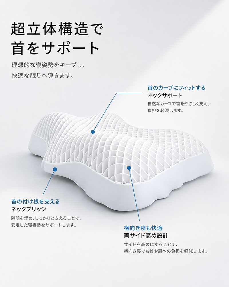 gorilla sleep OLO. ICE TPE枕 高さ調整シート付き dショッピング |枕 ぷるんっと弾む 高さ調整 首サポート機能付き ICE