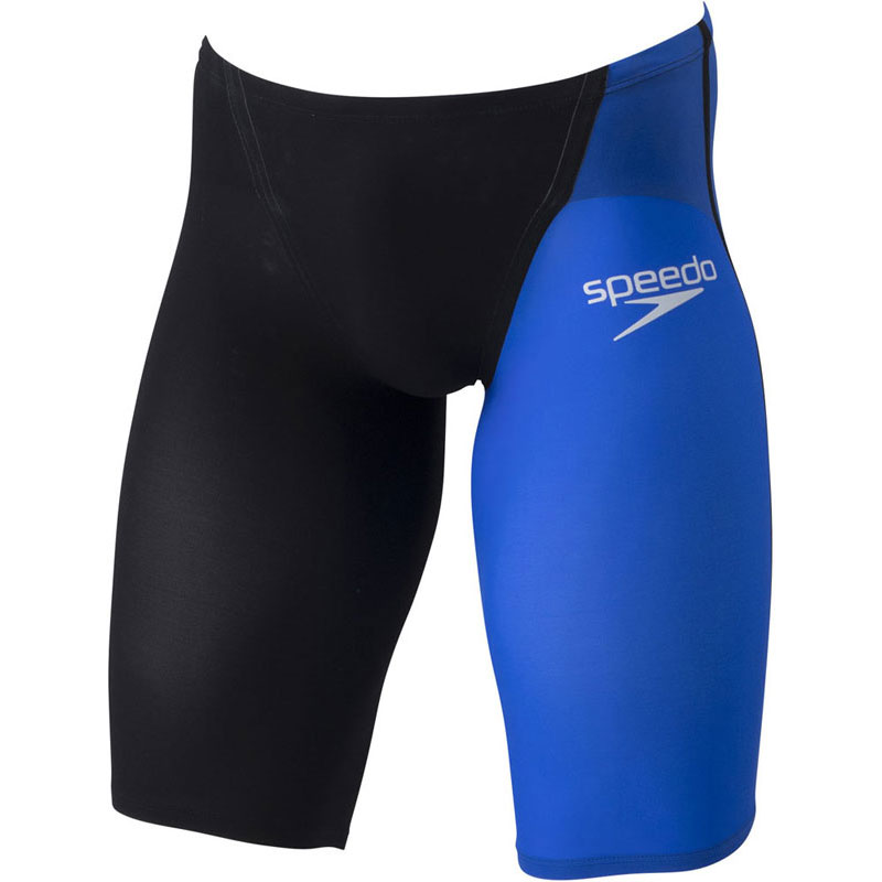 【ネコポス対応可】スピード (SPEEDO) 競泳用水着 布帛水着 スイム スイミング ファストスキンプロ3ジャマー メンズ (24aw) ブラック×ブルー SC62101F-KB 店頭展示品 箱なし 返品交換不可【SS2609】
