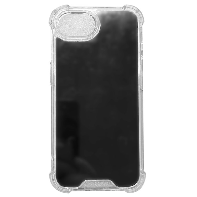 化粧鏡付き TPU メッキ ソフトケース アップル アイフォン 16e 衝撃吸収 可愛い お洒落 おすすめ アイホン アイフォーン