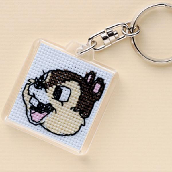 商品概要:刺しゅうしてつくる!チップのキーホルダーキットです。JAN:4971451622591商品詳細:初級者向け。クロスステッチで、チップを刺しゅう! 生産国:日本 素材・材質:綿100% 重量: