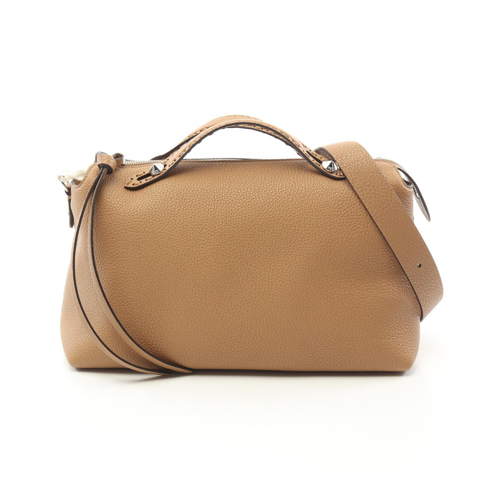 フェンディ FENDI バイ ザ ウェイ セレリア ラージ ハンドバッグ バッグ レザー レディース ブラウン系 8BL156ASU2F0EMR 【新品】