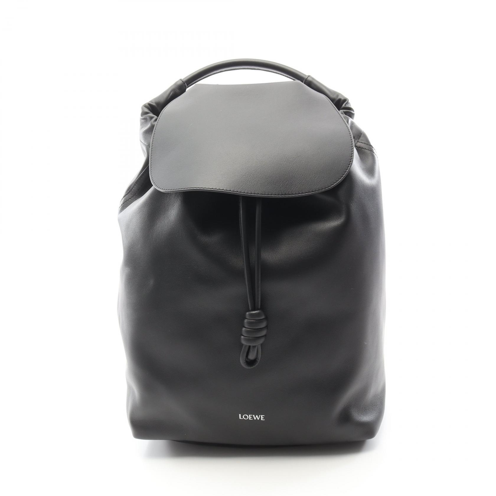 ロエベ LOEWE フラメンコ リュックサック バックパック バッグ レザー メンズ ブラック系 B411FLKX011100 【新品】