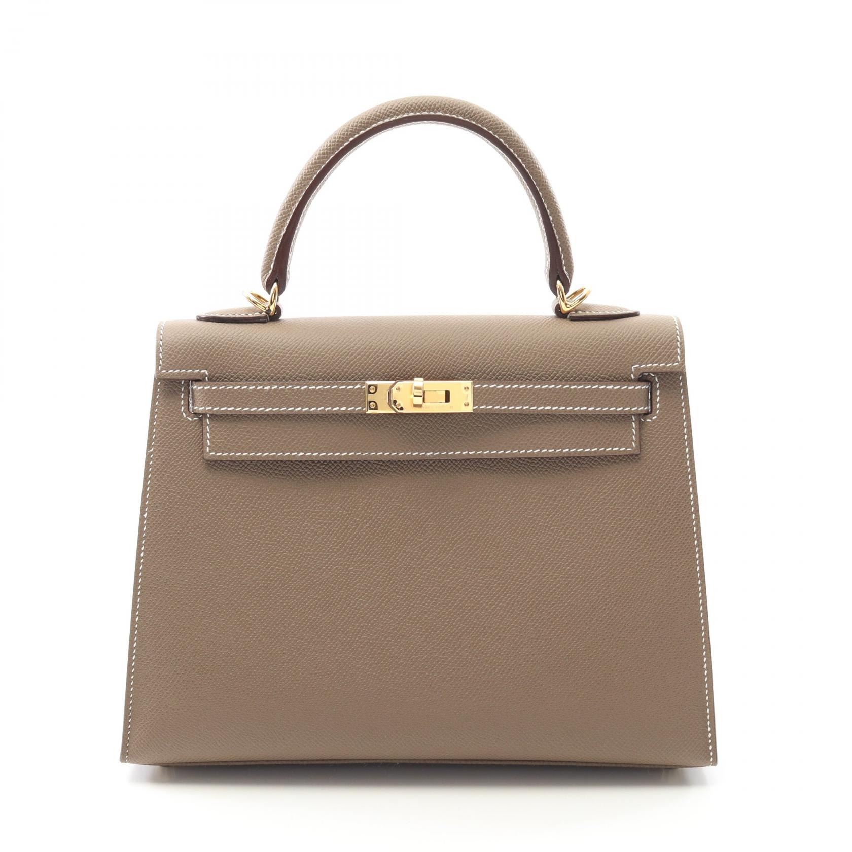 エルメス HERMES ケリー25 ハンドバッグ バッグ レザー ヴォーエプソン ヴォーエプソン レディース ブラウン系 038416CC 【中古】