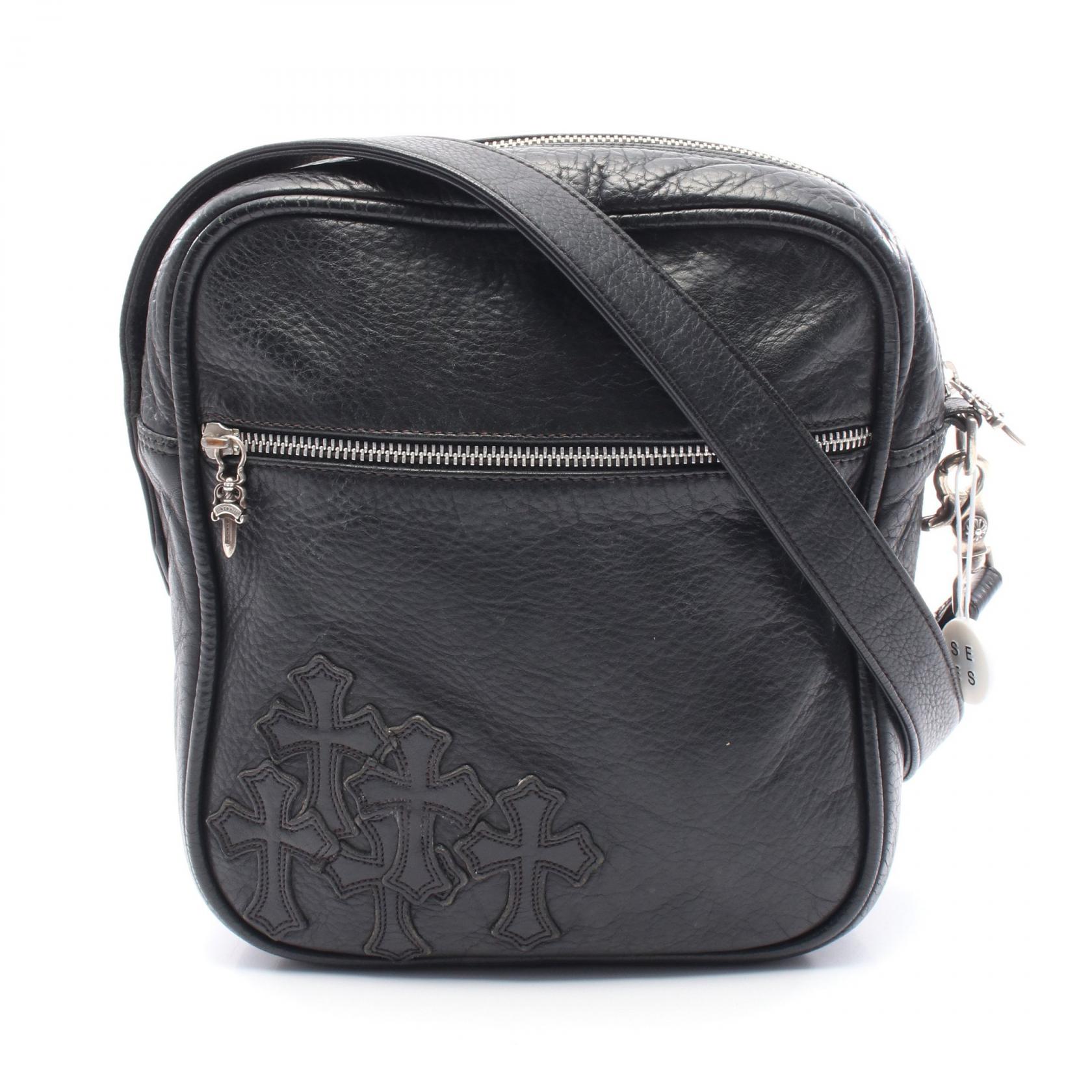 クロムハーツ CHROME HEARTS TAKA タカ ショルダーバッグ バッグ レザー レディース ブラック系 223230471100900 【中古】