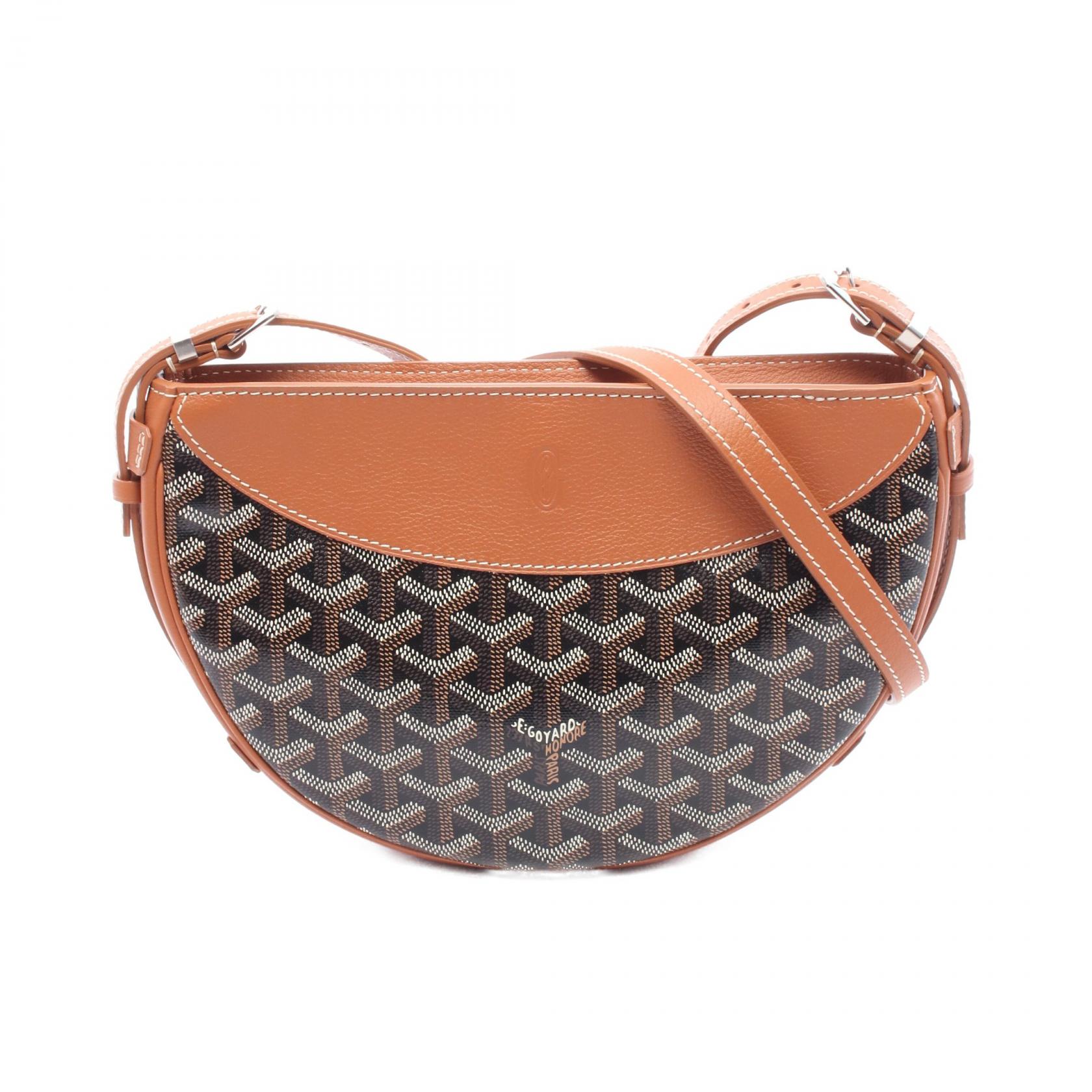 ゴヤール GOYARD ヒロンデル ショルダーバッグ バッグ PVCコーティングキャンバス レザー メンズ レディース ブラウン系 / ブラック系 【