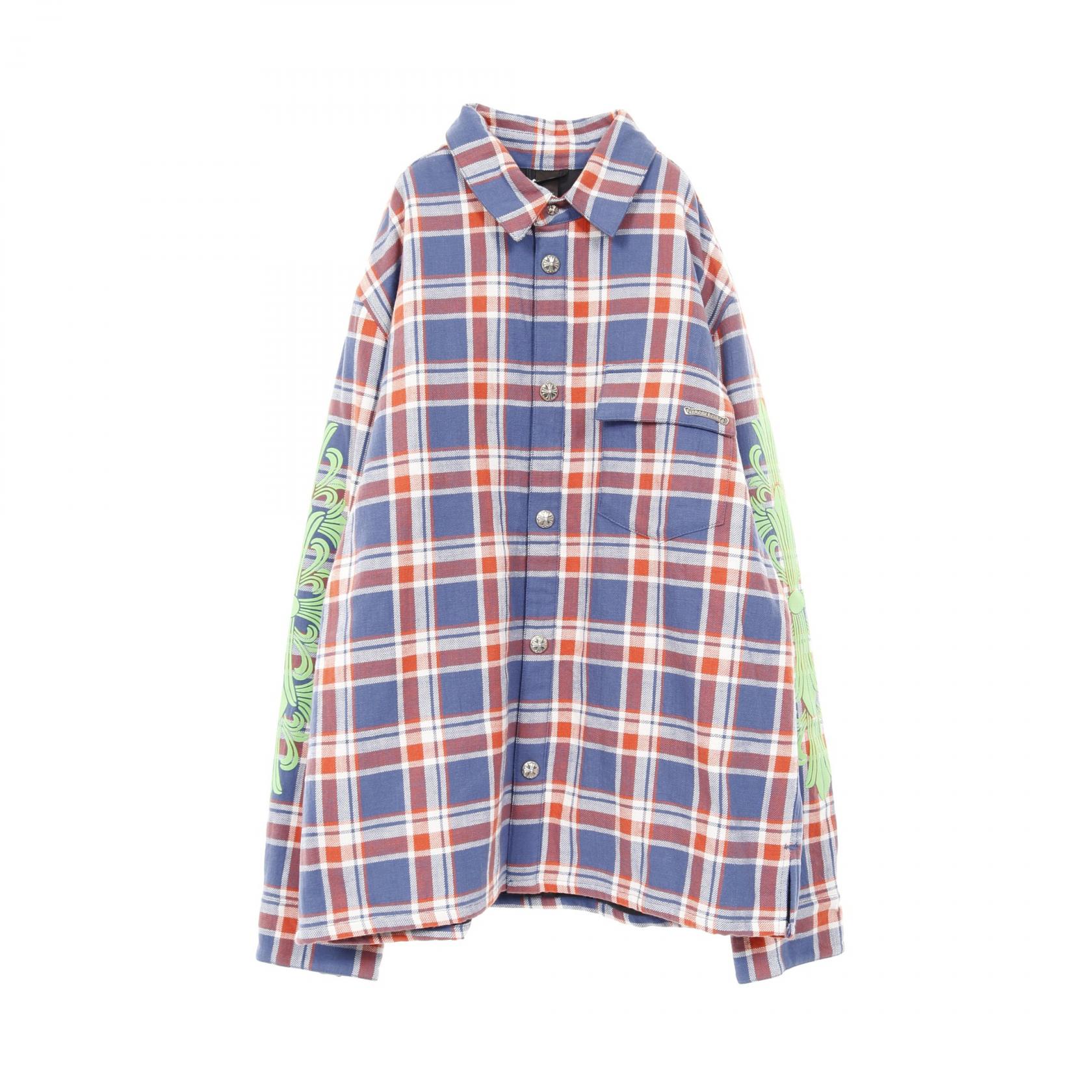 クロムハーツ CHROME HEARTS クロスボールボタン カバーオール 衣料品 アウター コットン メンズ ブルー系 / レッド系 / グリーン系 【中