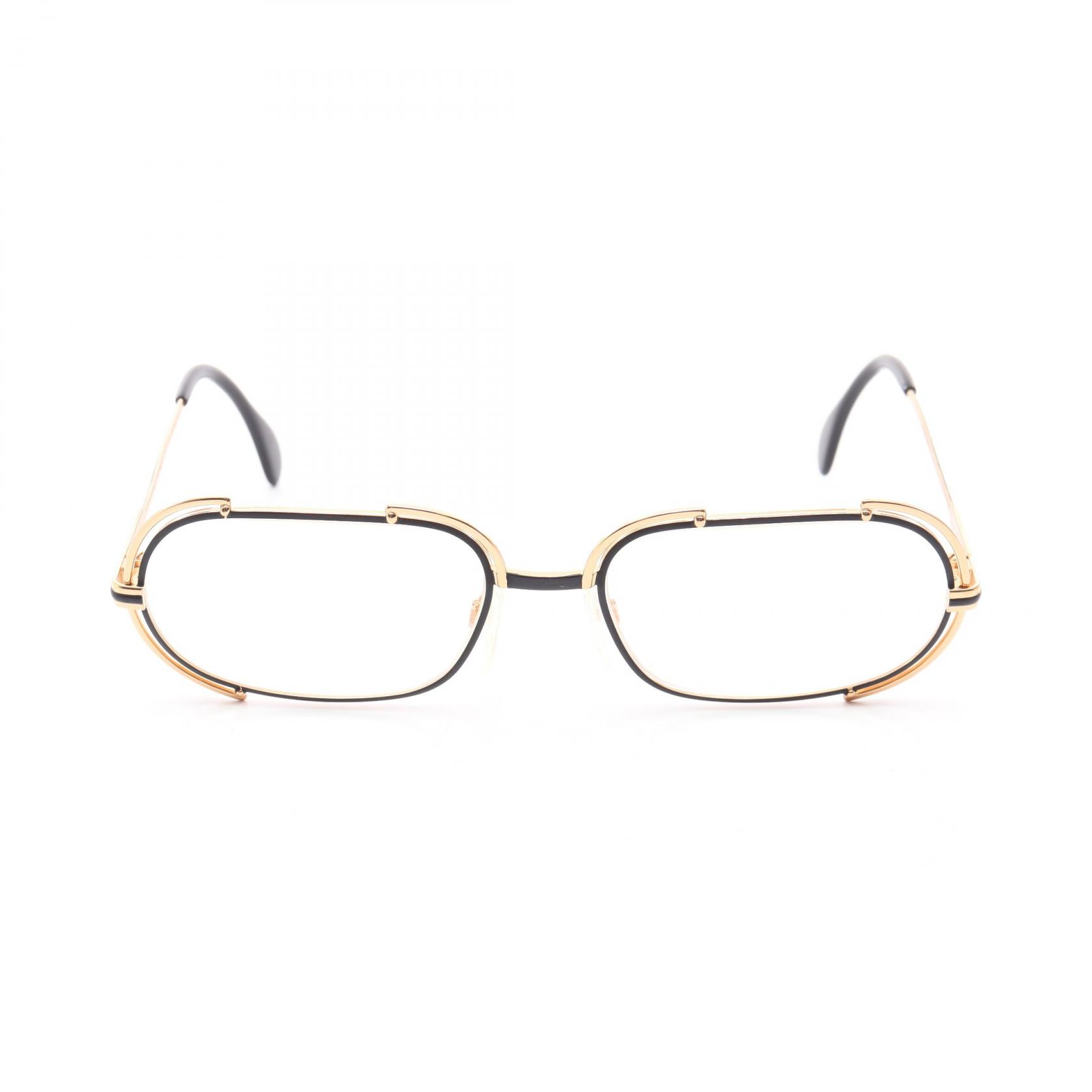 カザール CAZAL 伊達 メガネ 衣料品 GP / プラスチック レディース ゴールド系 / ブラック系 【中古】