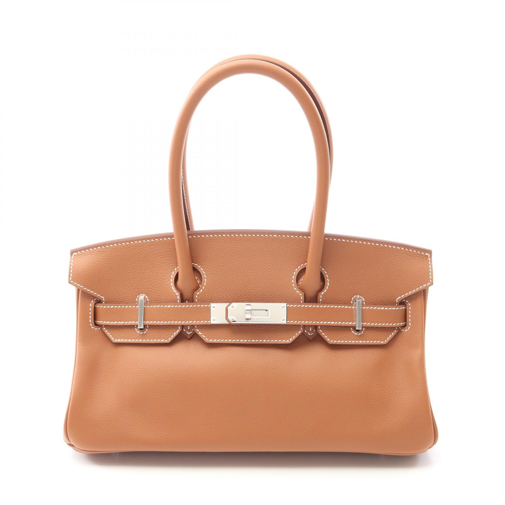 エルメス HERMES ショルダーバーキン29 ショルダーバッグ バッグ レザー エバーカラー エバーカラー レディース ブラウン系 【中古】