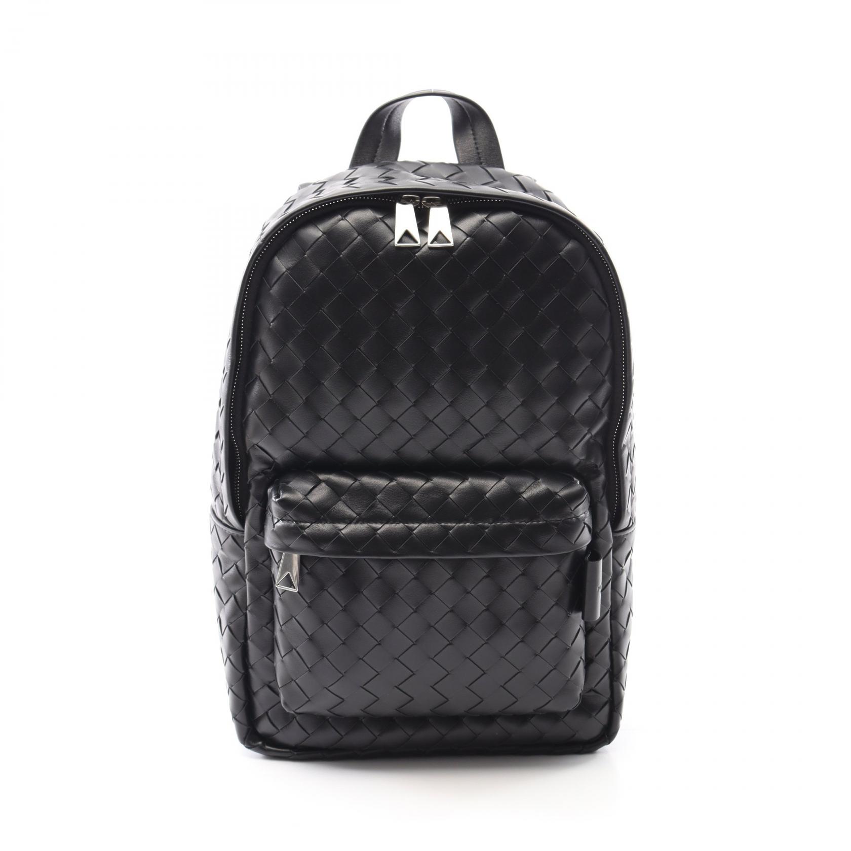 ボッテガヴェネタ BOTTEGA VENETA イントレチャート リュックサック バックパック バッグ レザー メンズ ブラック系 828524V2HL28803 【