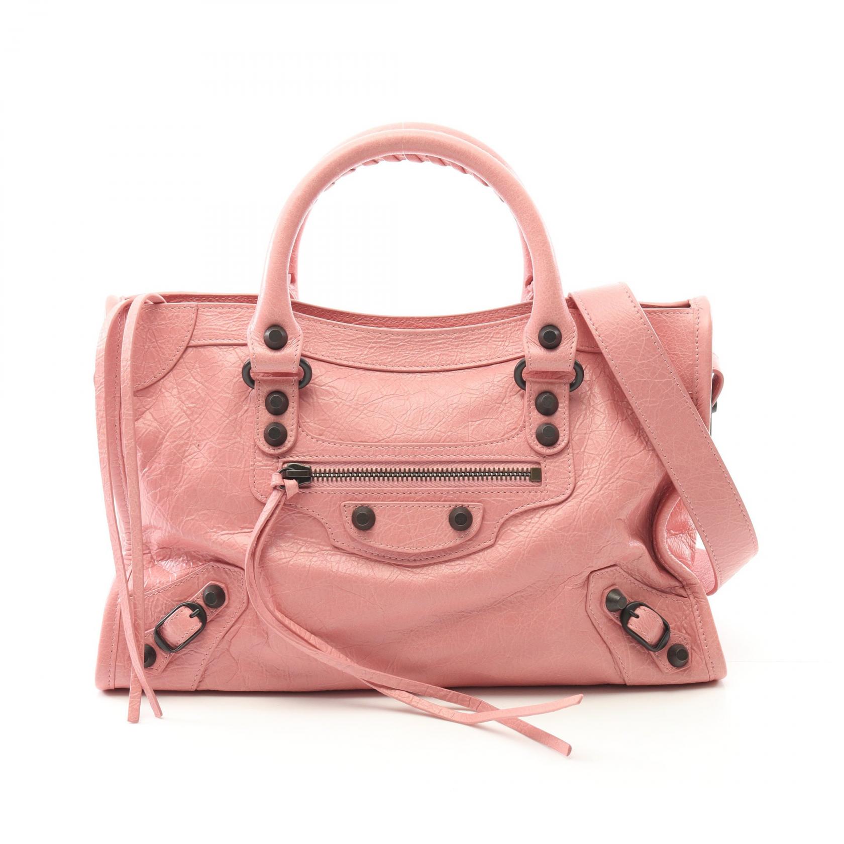 バレンシアガ BALENCIAGA Le City Small ル シティ スモール ハンドバッグ バッグ レザー レディース ピンク系 8114422ABEK5826 【新品】