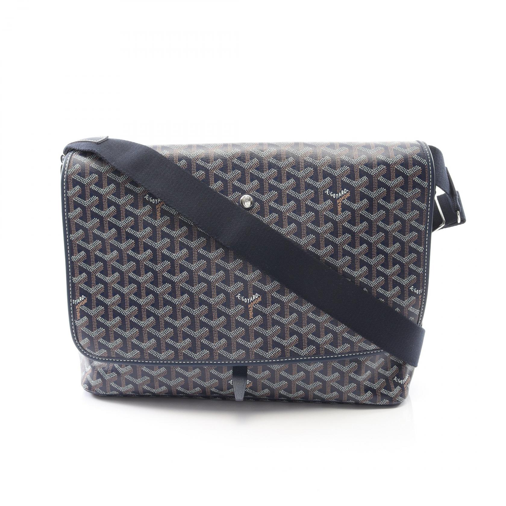 ゴヤール GOYARD カペシアンMM ショルダーバッグ バッグ PVCコーティングキャンバス レザー レディース ネイビー系 / マルチカラー 【中