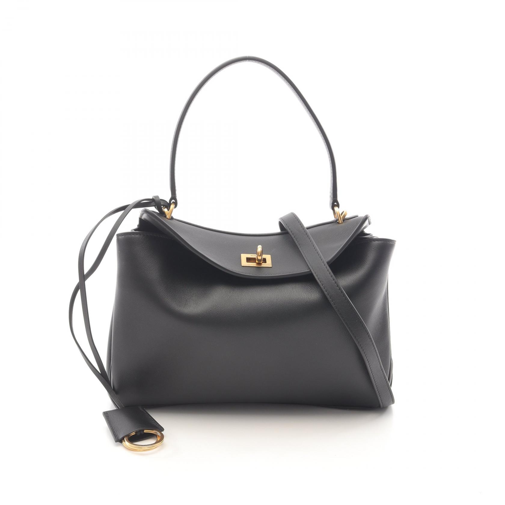 バレンシアガ BALENCIAGA Rodeo スモール ハンドバッグ バッグ レザー レディース ブラック系 7897792AA4V1000 【新品】