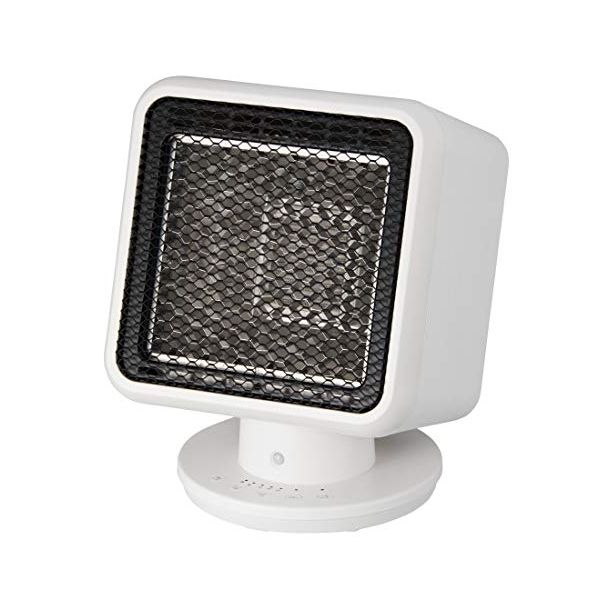 スリーアップ 人感センサー付 リフレクトヒーター コアビーム ホワイト RH-T1838WH 首振り ヒーター 足元 暖房 電気ヒーター コンパクト