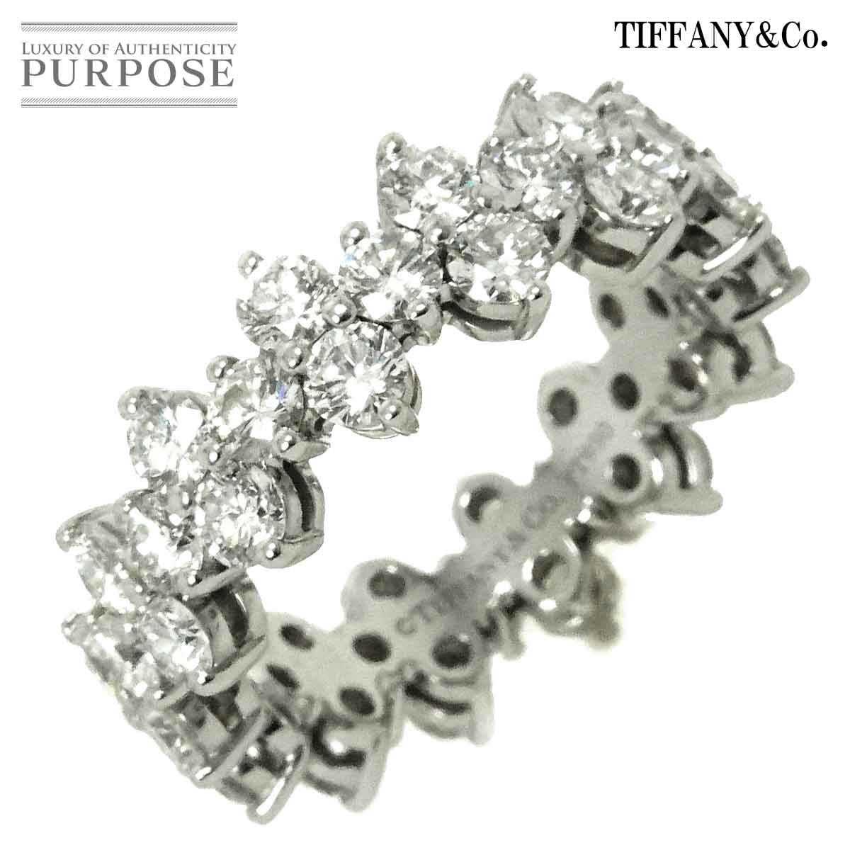 ティファニー TIFFANY & Co. アリア 8号 リング フル ダイヤ Pt プラチナ 指輪 レディース 90293871 【中古】BJ