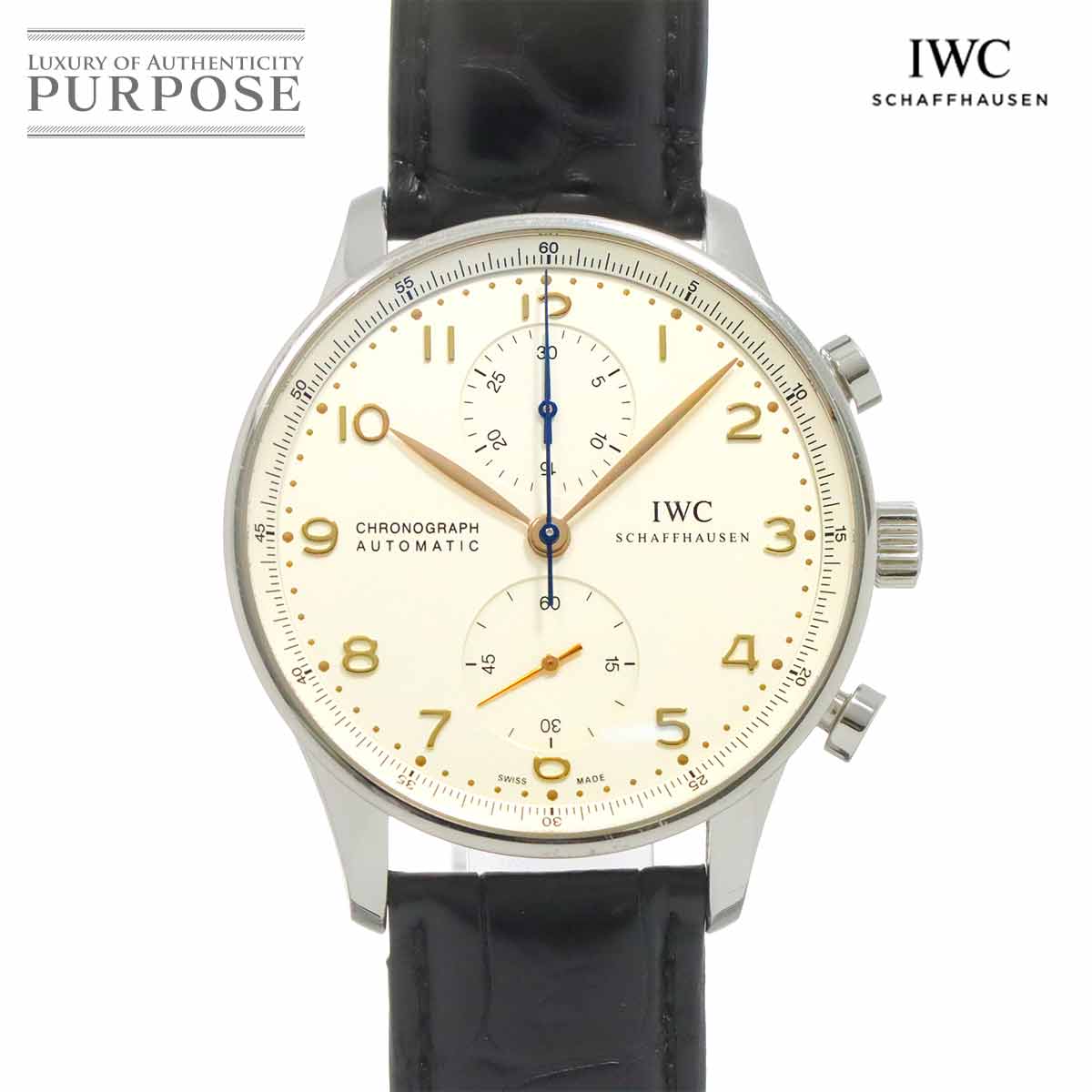 IWC ポルトギーゼ IW371445 クロノグラフ メンズ 腕時計 自動巻き インターナショナル ウォッチ カンパニー 90296485 【中古】時計