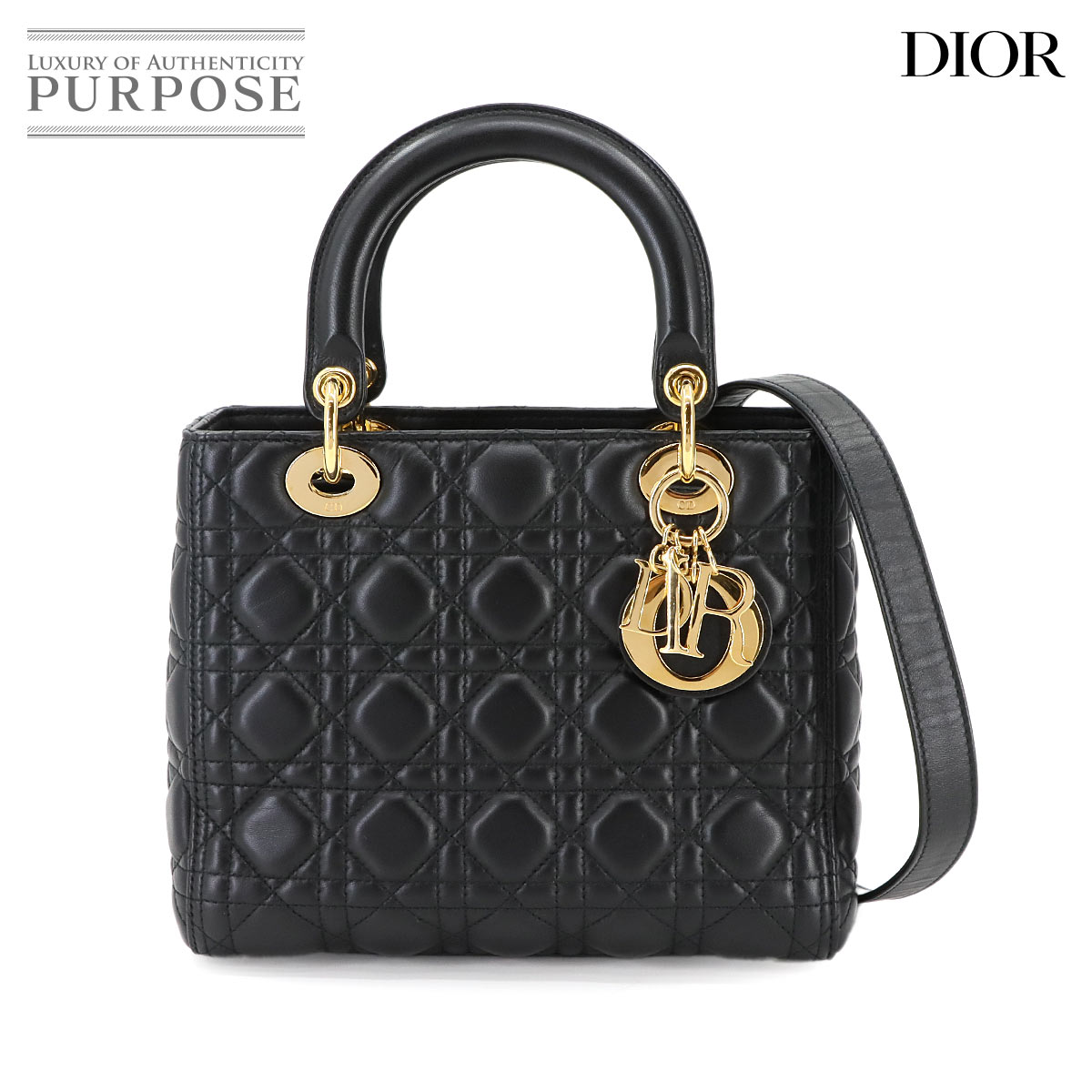 新品同様 クリスチャン ディオール バッグ カナージュ レディディオール ミディアム バッグ レディース 90299136 【中古】ブランド