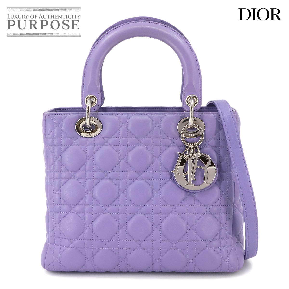 クリスチャン ディオール バッグ カナージュ レディディオール ミディアム バッグ レディース 90299392 【中古】ブランド